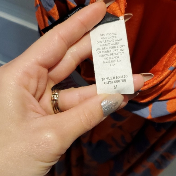 Orange Grey c'est Moi Halter Dress - Picture 8 of 8